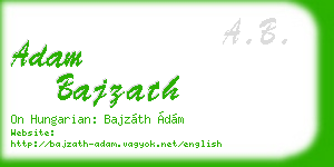 adam bajzath business card